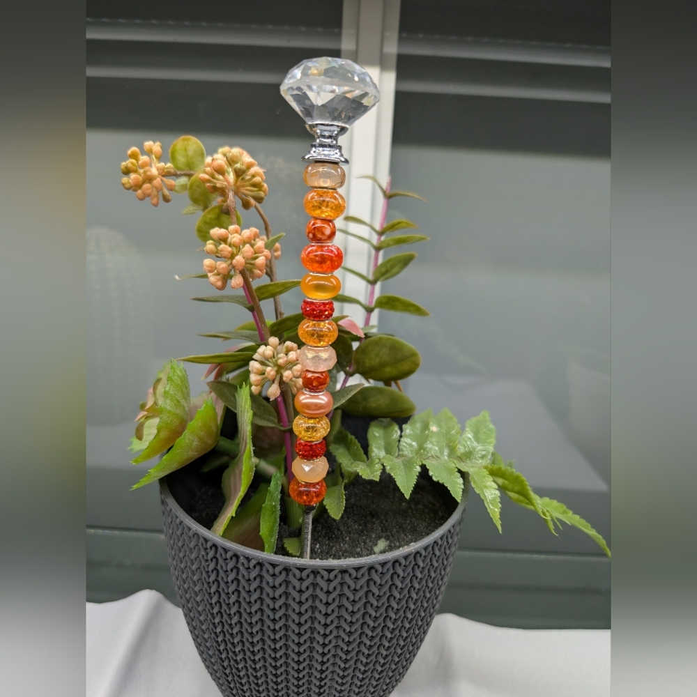 Beaded Fairy Wand/Plant Stake